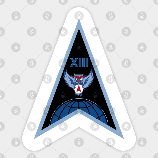 Space Launch Delta 13 Logo Sticker by Spacestuffplus